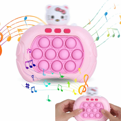 Pop It Game Fidget-Spielzeug, Pop Bubbles Spiel, Sensorisches Fidget-Spielzeug zum Stressabbau, Pop It Spiel für Kinder Erwachsene(Rosa)