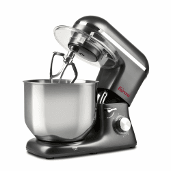 Girmi IM46 Knetmaschine Gastronomo 8 l, Teige von max. 3 kg, Leistung: 1400 W (max. 1800 W), IM4600, Grau