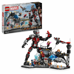 LEGO Marvel Captain America: Civil War Actionduell - Superhelden Spielset mit 8 Minifiguren - BAU- und Spielset mit Spielzeug Flugzeug - Geschenk für Jungen und Mädchen 76314
