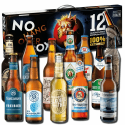 Kalea | No Hang-Over Box | 12 x 0,33l Alkoholfreie Biere | im witzigen Schmuckkarton | Geschenkidee für den Dry January