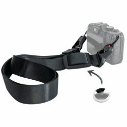 AIRBELL - AirStrap Kameragurt mit Versteck für das Apple AirTag, Halterung in Gurt versteckt, Mit Schnellwechsel System und verstellbar von 80cm bis 140cm