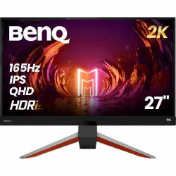 BenQ MOBIUZ EX2710Q Gaming Monitor (27 Zoll, IPS, WQHD 165 Hz 1ms HDR 400, FreeSync Premium, 144 Hz kompatibel) Grau