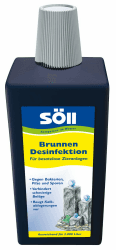 Söll 81448 BrunnenDesinfektion 1 l Desinfektion von Zieranlagen, Dekobrunnen und Springbrunnen ohne Tierbestand – wirksames Reinigungsmittel zur Wasserpflege für hygienisch sauberes Wasser