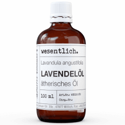 Lavendelöl - reines ätherisches Öl von wesentlich. - 100% naturrein aus der Glasflasche (100ml) Lavendel 100 ml (1er Pack)