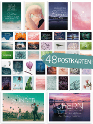 48er Set Postkarten mit Sprüchen Motiven Zitaten Lebensweisheiten Karten mit Spruch für Motivation Achtsamkeit Affirmation Aphorismen Mutmacher Geschenk Deko Dankeschön Coaching Training Grußkarten
