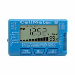 8 Digitaler Batteriekapazitätsprüfer AYWHP Digital Battery Checker Servotester LCD-Hintergrundbeleuchtung für LiPo Life Li-Ion NiMH Nicd