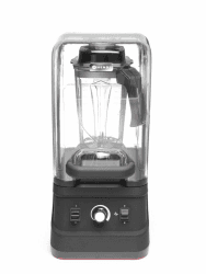 HENDI Standmixer BPA-frei, Manuell, mit schalldämmender Schutzhaube, Inkl. 2,5 Liter-Kanne, temperaturbeständig -40˚C bis 90˚C, Smoothie-Cocktails-Desserts, 1680W, 252x258x(H)547mm, BPA Frei