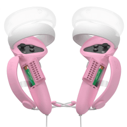 KIWI design Upgraded Controller Grips Abdeckung Zubehör Kompatibel mit Quest 2(Rosa)