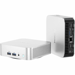 GEEKOM A6 Mini PC, Mini Computer mit AMD Ryzen 7 6800H(bis zu 4.7 GHz), Radeon 680M, 32GB DDR5 1TB SSD, WiFi 6E, BT5.2, USB4 x 2, 4K Quad Display, Windows 11 Pro, Kompakter Aluminium Design Desktop PC