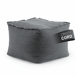 Lumaland Modular Sitzsack-Hocker - Cord-Reihe | Indoor Sitzsack mit Softer Struktur, ideal Sofa Modulen & zum Pouf | Bean Bag mit Füllung - für Wohnzimmer & Co. - 54x54x40 cm