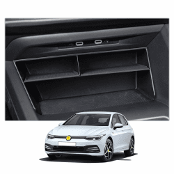 CDEFG Kompatibel mit VW Golf 8 MK8 GTI GTD GTE 2020-2023 2024 2025 Mittelkonsole Zentrale Steuerung Multifunktionaler Golf 8 Aufbewahrungsbox Auto Center Console Organizer Tray Golf 8 Zubehör