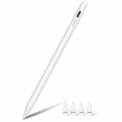 Pencil 2. Generation für iPad, Stift für iPad 2018-2024 mit Schnellladeleistung Palm-Rejection Neigungssensitivität, Pencil für iPad Pro 11"/12.9"/13''M4, iPad 6-10, iPad Mini 5/6, iPad Air 3-5/11''M2