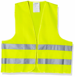 Leina-Werke 13101 Pannenwarnweste Polyester im Beutel, Gelb, Yellow, Einheitsgröße