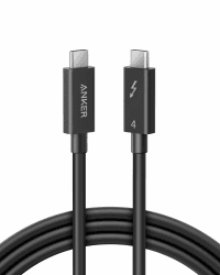 Anker Thunderbolt 4 Zertifiziertes Kabel USB C auf USB C Kabel mit 100W Leistung, Unterstützt 8K Display und 40 Gbit/s Datentransfer, Kompatibel mit iPhone 16/15 Serie, MacBook, iPad, Galaxy S24