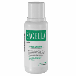 SAGELLA Active - PREGNACARE : Seifenfreie Intimwaschlotion für Frauen während und nach der Schwangerschaft, 250 ml