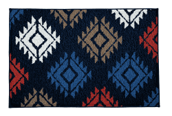 Kleine Wolke Badteppich Luana, Farbe: Navy, Material: 100% Polyacryl, Größe: 55x 65 cm