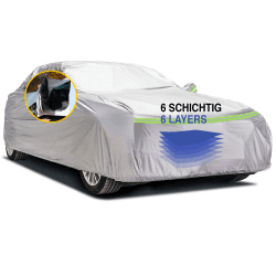 NEU!!Macari Autoabdeckung Auto Abdeckplane Winter Auto Garage Abdeckung Autozelt Autoplane Wetterfest Garagenzelt Auto Zeltgarage Halbgarage Faltgarage Autoabdeckung Winter Car Cover Auto Schutzhülle