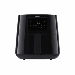 Philips 3000er Airfryer XL - Rapid Air Technologie, Frittieren mit bis zu 90% weniger Fett, 1,2 kg Fassungsvermögen, 6,2 l Größe, Touchscreen, Schwarz (HD9270/90)