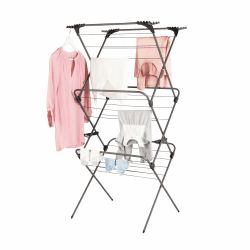 Minky Premium Sure Grip Wäscheständer mit 3 Etagen, Edelstahl, Rotguss, Standardgröße