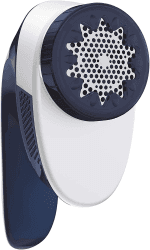 Tefal JB1013 Fusselrasierer (4 Klingen, 4 Höheneinstellungen, 3V-Motor, Einfach zu entleeren) weiß/blau