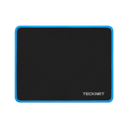 TECKNET Mauspad, 28 x 21 cm Gaming Mousepad mit Wasserdicht und Rutschfester Gummi für PC-Büro, Arbeit, Gaming, Studium, Laptop, Computer, Zuhause-Blau Blau 280L x 210B mm