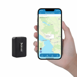 TKMARS TK913 GPS-Tracker Mini, 1500mAh Akku, magnetisches Ortungsgerät, funktioniert über SMS/APP/Webplattform ohne ABO, GPS-Sender mit verschiedenen Alarmmodi, geeignet für Auto/Koffer/Kinder