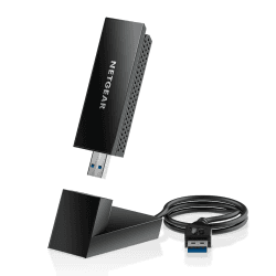 Netgear Nighthawk USB WLAN Stick WiFi 6E USB 3.0 USB Adapter (A8000) | AXE3000 Internet Stick Tri-Band Wireless Gigabit Speed (bis zu 3 Gbit/s) | neues 6 GHz Band | für Windows PC