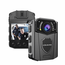 CAMMHD Bodycam 1440P 130°Sichtfeld, 3000 mAh, kontinuierliche Aufzeichnung 8–10 Stunden, Body Cam Wasserdicht Infrarot-Nachtsicht Geeignet für Polizei Feuerwehr usw(256G)