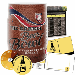 BeerBowl | 5l Partyfass | Lagerbier mit 4,9% Alkohol | Limitierte Auflage zum Bowl-Abend | Geschenkidee für Fans | Biergeschenk für Männer und Frauen…