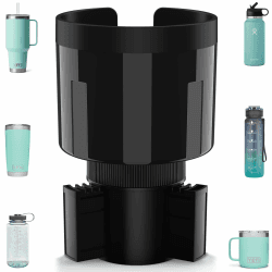 TYKOR Auto-Getränkehalter-Expander-Adapter mit Verstellbarer Basis, Becherhalter-Auto kompatibel mit Stanley 0,4-1,2 L, andere große Flaschen in 0,5-1,4 L (7,0-10,5 cm)