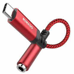 Nimaso USB C zu 3.5mm Klinke,USB C Aux Adapter zu Kopfhörer Jack Audio Adapter,Adapter USB C auf Klinke für iPhone 15, Huawei P40/30/20Pro,Mate20 Pro,Pixel 4XL,Sumsung Galaxy S23 S22/Note10,Xiaomi 8