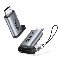 UGREEN Adapter USB C auf Micro USB 2 Pack USB C Buchse auf Micro USB Stecker Micro USB auf Typ C Adapter Kompatibel mit Galaxy S7 S7 Edge Mi A2 Lite LG K8 P Smart 2021 Enjoy 10/10e/20e