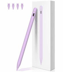 iPencil 2. Generation für iPad, Magnetische drahtlose Aufladung Stift für iPad Mit Handfläche Ablehnung& Neigung, Stylus Pen für iPad 6/7/8/9/10, Mini 5/6, Air 3/4/5, iPad Pro 11" &12.9" -lila