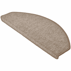 Beautissu XXL Treppenstufen Matten 65x28 cm – 15 Stück Gängige Treppen Stufenmatten Selbstklebend Innen Treppenmatten Stufenmatte Teppich Treppenteppich Stufenteppich Halbrund Sand – ProStair