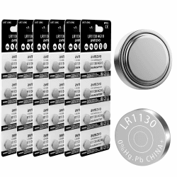 LR1130 Batterien Knopfzellen AG10 LR 1130 Batterie 1.5V (48Stück) LR54 1131 189 Alkaline Knopfzelle Ohne Quecksilber【3 Jahre Garantie】 (LR1130-6-48)