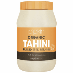 Pipkin 100% Bio-Tahinipaste 908g – Geröstete und gepresste äthiopische Sesamsamen – alles natürlich, koscher, vegan, nicht genmanipuliert