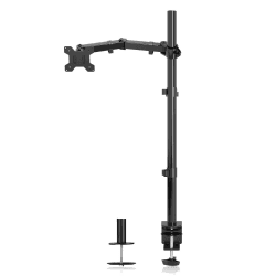 suptek Einzel Bildschirm Halterung, Monitor Halterung 1 Monitor für 13-32 Zoll Monitor Tischhalterung, Schreibtischhalterung(80cm Stange) Monitorständer & -Arme, Monitorhalterung MD6821