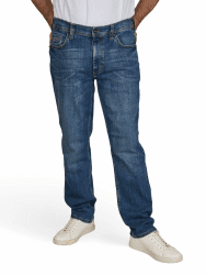 MUSTANG Jeans Herren Stretch lang Straight Fit Washington Jeanshose Hose Denim Blau Schwarz 30 31 32 33 34 36 38 40 31W / 30L Denim Blue (1016081-5000-883)