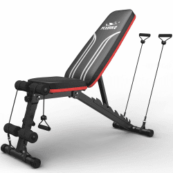 FLYBIRD Verstellbare Bank, Mehrzweck-Hantelbank für Zuhause, Fitnessstudio, Ganzkörpertraining, schnell zusammenklappbare Neigung/Neigung