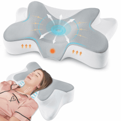 DONAMA Nackenkissen Kopfkissen Memory Foam Kissen,Schlafkissen Seitenschläferkissen für Seiten Rücken & Bauchschläfer