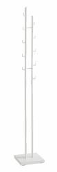 HAKU Möbel Garderobenständer weiß, Metall - Maße: B 29 cm x H 176 cm x T 29 cm, Style: Modern