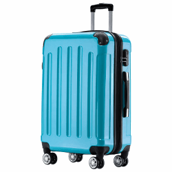 BEIBYE Zwillingsrollen 2048 Hartschale Trolley Koffer Reisekoffer Taschen Gepäck in M-L-XL-Set (Türkis, XL) Türkis XL