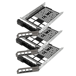 Heretom 3er-Pack 3,5" SAS SATA SATAu Festplatten-Caddy-Gehäuse, kompatibel für Dell PowerEdge R310 R320 R410 R415 R510 R515 R610 R710 T610 T710 KG1CH F238F