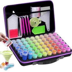 ARTDOT 60 Dosen Diamond Painting Zubehör Boxen, Portabilität Aufbewahrungsbox für Diamond Painting Erwachsene, Geschenk für Storage Diamant Painting Bilder Steine Perlen