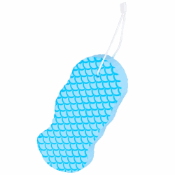 Acooruiteng Duschschwamm Weich Badeschwamm Wiederverwendbar Peeling Schwamm Duschschwamm Körper Schwamm Dusche Bath Sponge zum Peeling unter Der Dusche