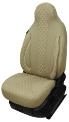 Maß Sitzbezüge Schonbezüge Pilotsitze Fahrer & Beifahrer Set kompatibel mit Wohnmobil FIAT Ducato, Pössl, Knaus, Adria, Carthago, Pilote Laika WPL405 Beige