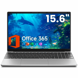 Jumper Notebook 15.6 Zoll HD Display, 4GB RAM 128GB SSD, Laptop Prozessor 5205U, Akku 38Wh, Dual Lautsprecher, Typ C, USB 3.0, Digitaltastatur, Office 365