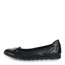 Tamaris Damen Ballerina-1-22128-42 Ballerinas 41 EU Black Leather