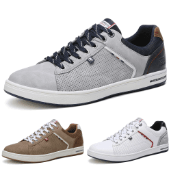 ARRIGO BELLO Sneaker Herren Schuhe Business Freizeitschuhe Leichte Trainers für Walking, Laufen, Sport Größe 41-46 43 EU Grau Silber