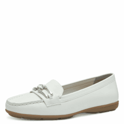 Jana Damen Slipper Leicht Vegan 42 EU Weiß Silber